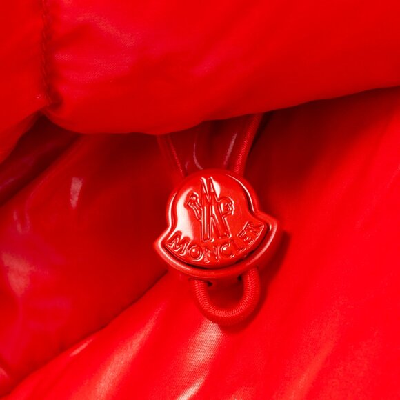 Moncler Etival Red Quilted Hooded Down Jacket - Picture 9 of 16